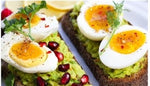 Avocado Pomegranate Egg Healthy Sandwich